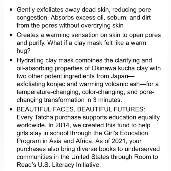 Tatcha Clarifying Clay Mask . - Picture 4 of 5